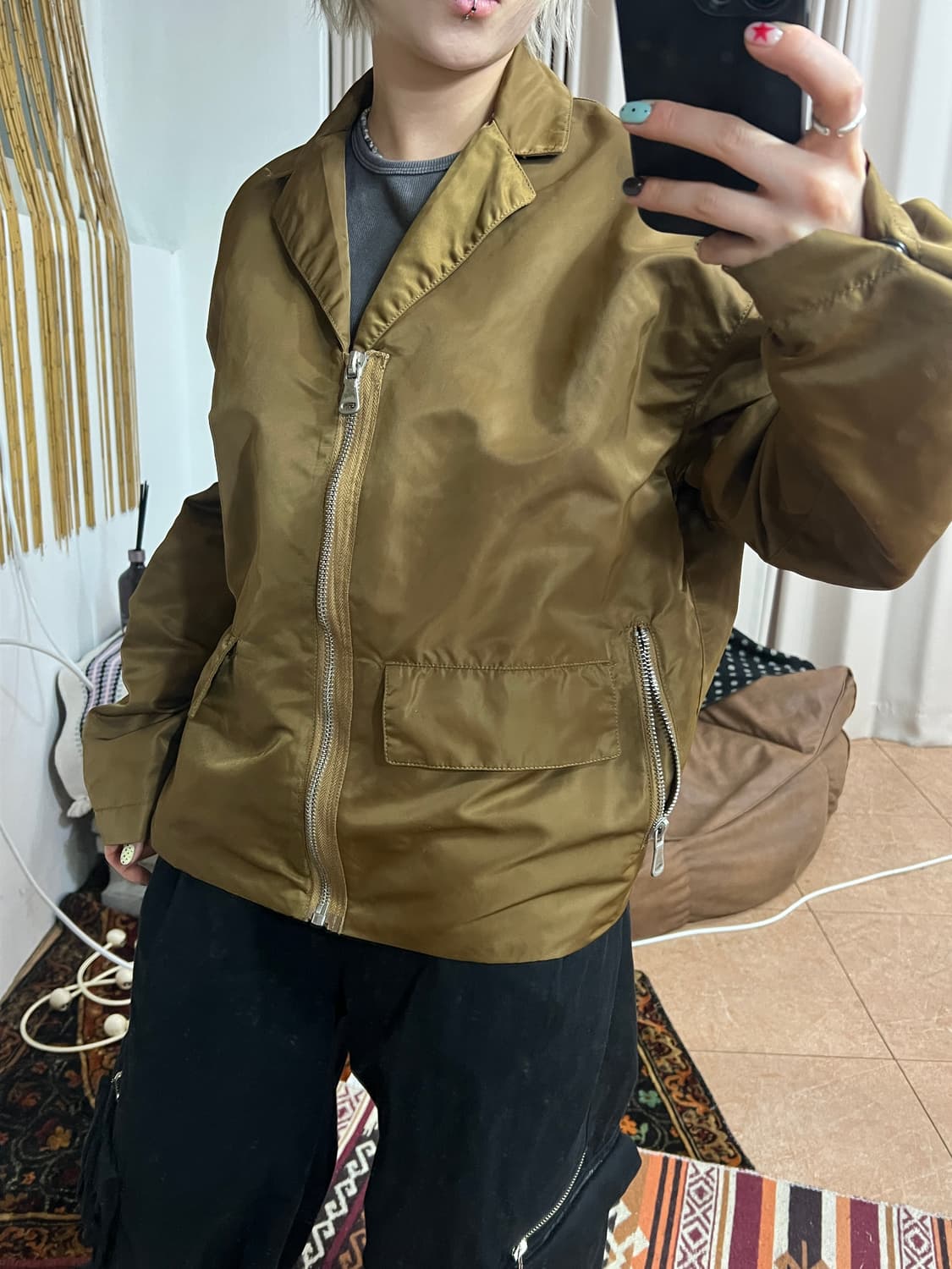 여성 바람막이 블루종 자켓 상품이미지1