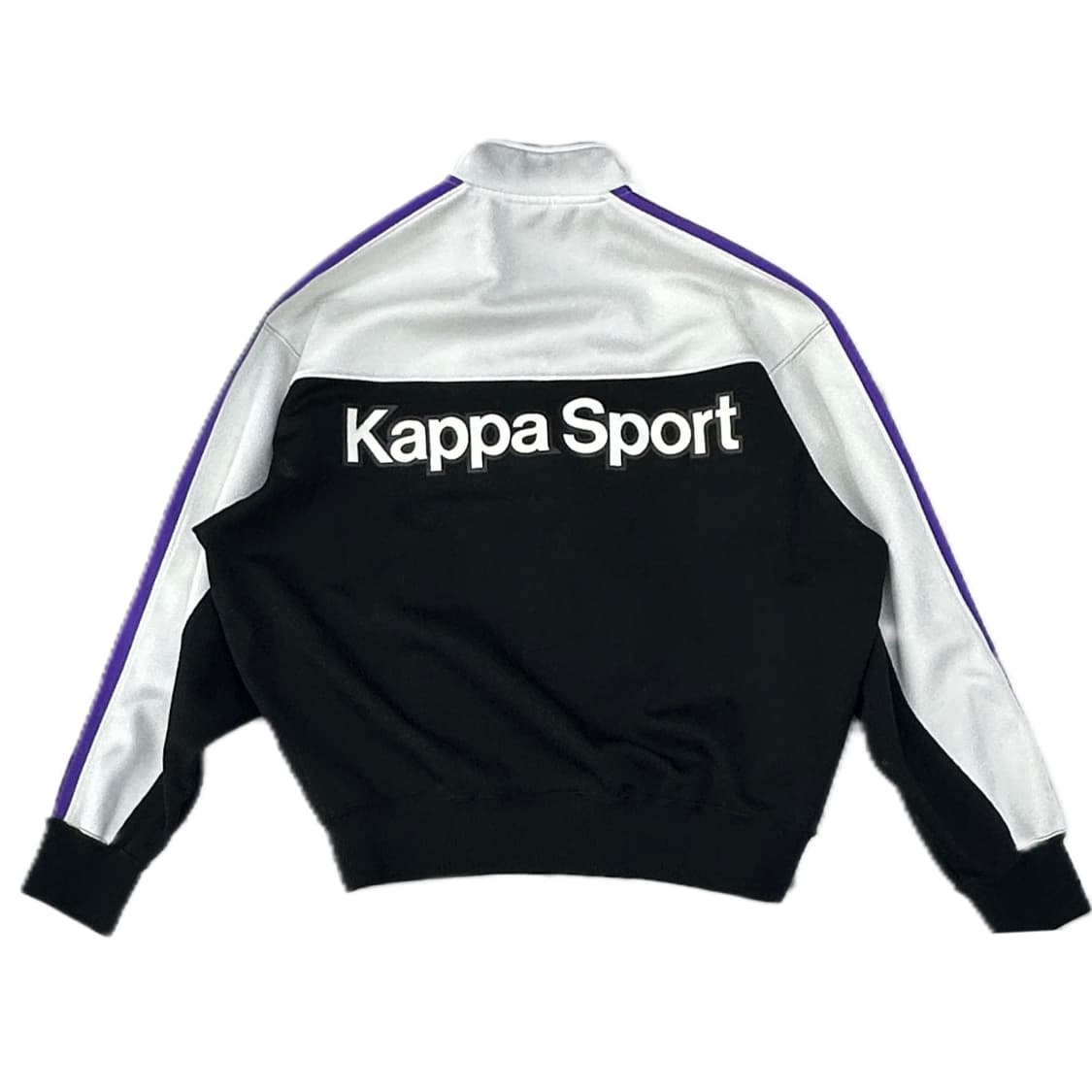 재팬 Kappa 카파 레이싱 퍼플 포인트 배색 져지 블록코어 스포티  상품이미지3