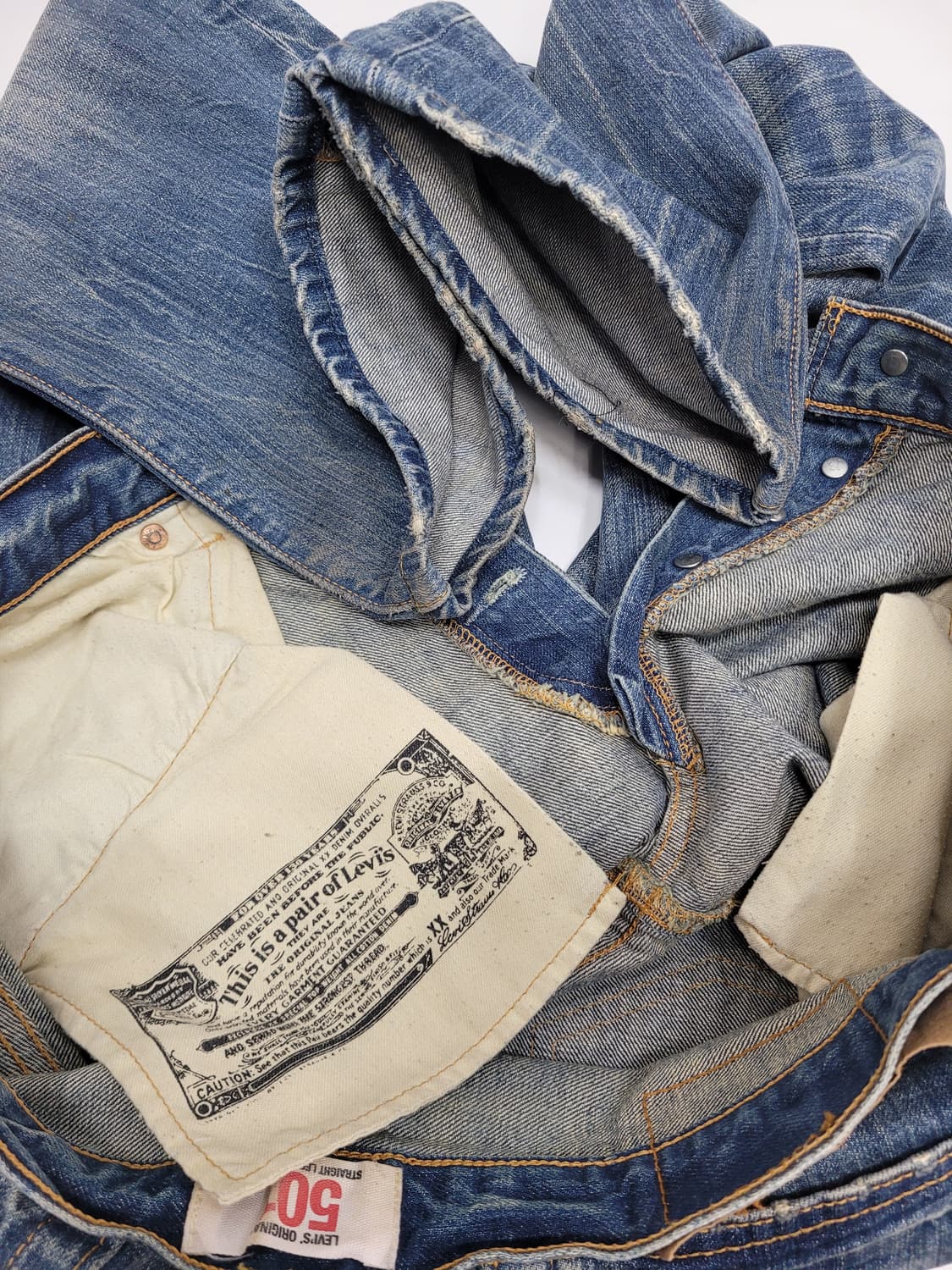 LEVI'S 00'S 리바이스 501 워싱 데님 청바지 / 남 30
 상품이미지8