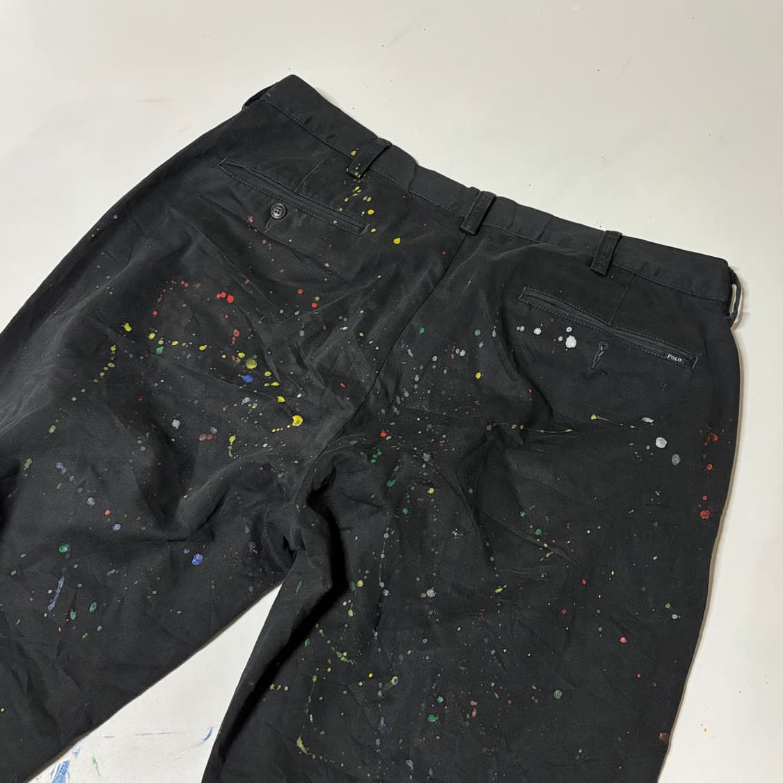 폴로 블랙 페인팅 치노 팬츠 36 상품이미지2