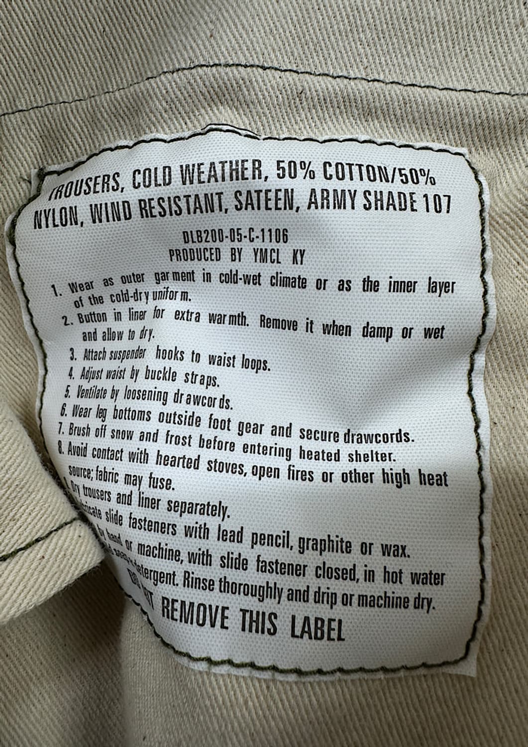 ymcl ky m-65 카고 바지 29인치  상품이미지3