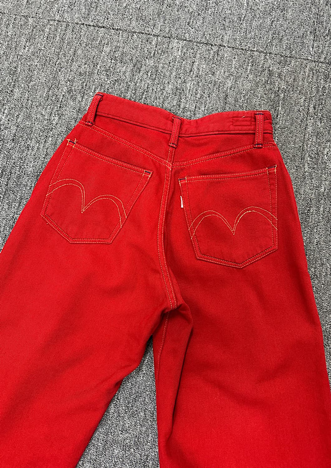 존불 빈티지 기모 와이드 청바지 26인치  상품이미지3