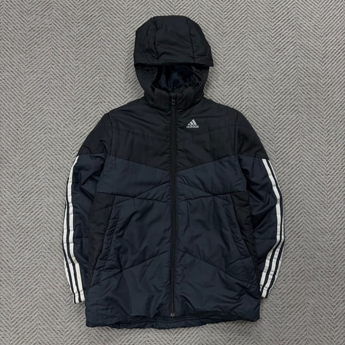 아디다스 키즈 배색 패딩 v1362 상품이미지1