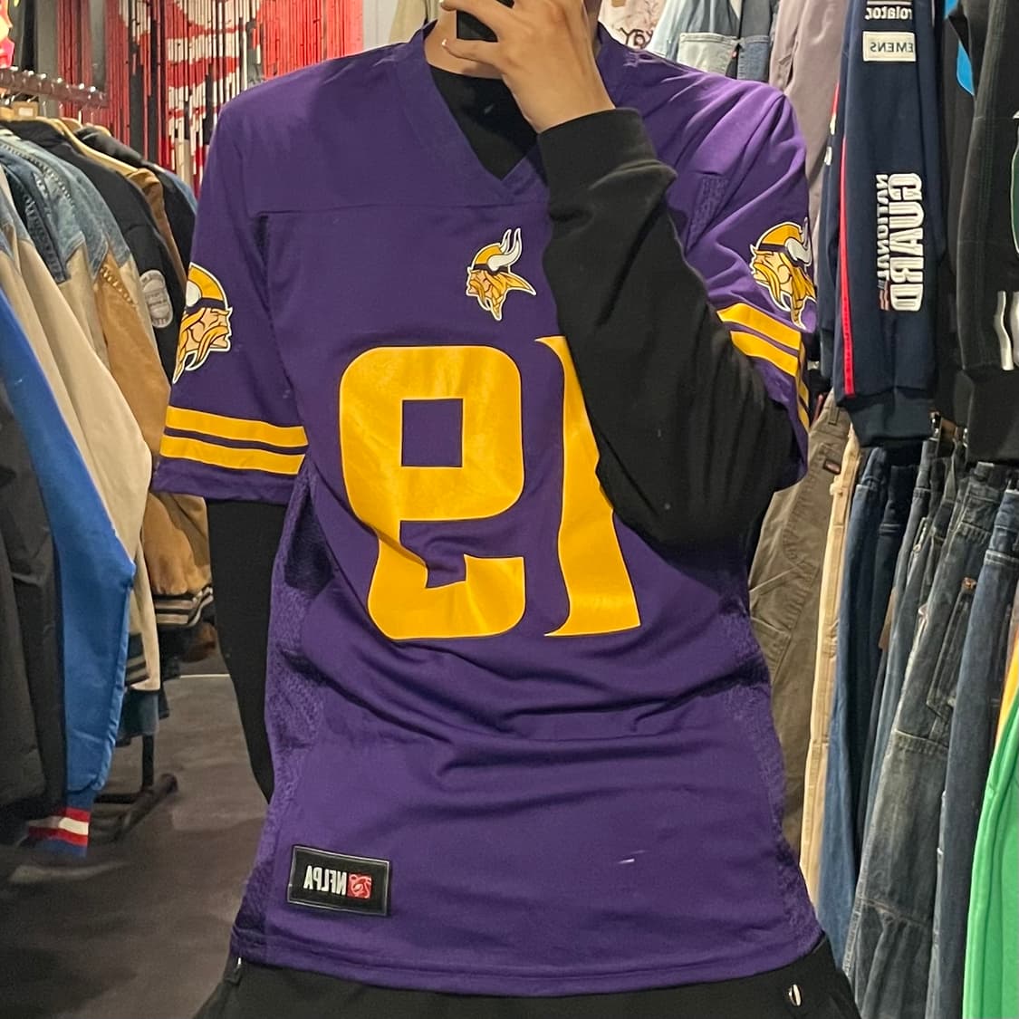 [IM] NFL 바이킹스 THIELEN 퍼플 No.19 반팔져지 상품이미지3