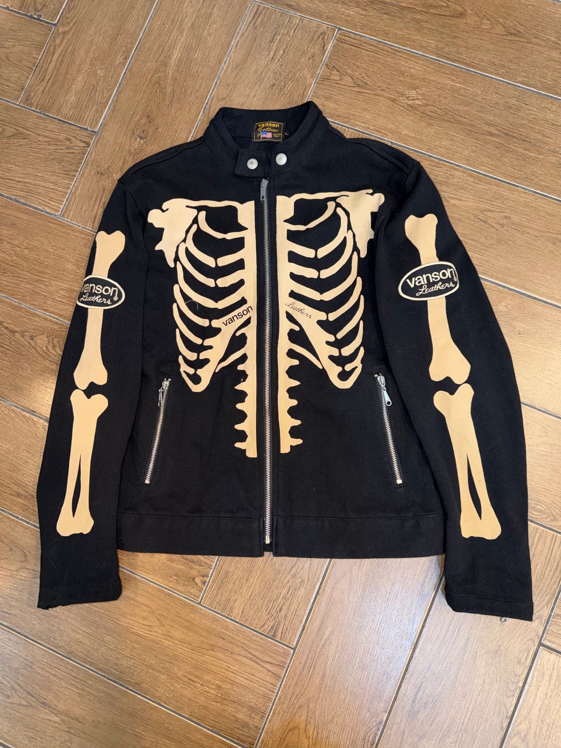 Vanson Skeleton Bone Cotton Rider JK 상품이미지8