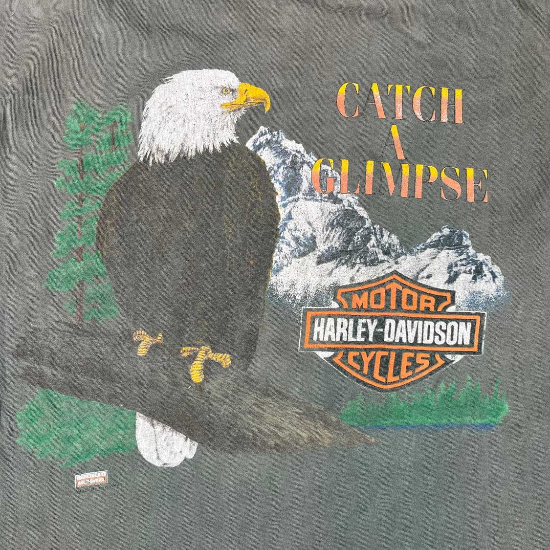 빈티지 할리데이비슨 디스트레스드 이글 포켓 반팔 상품이미지8