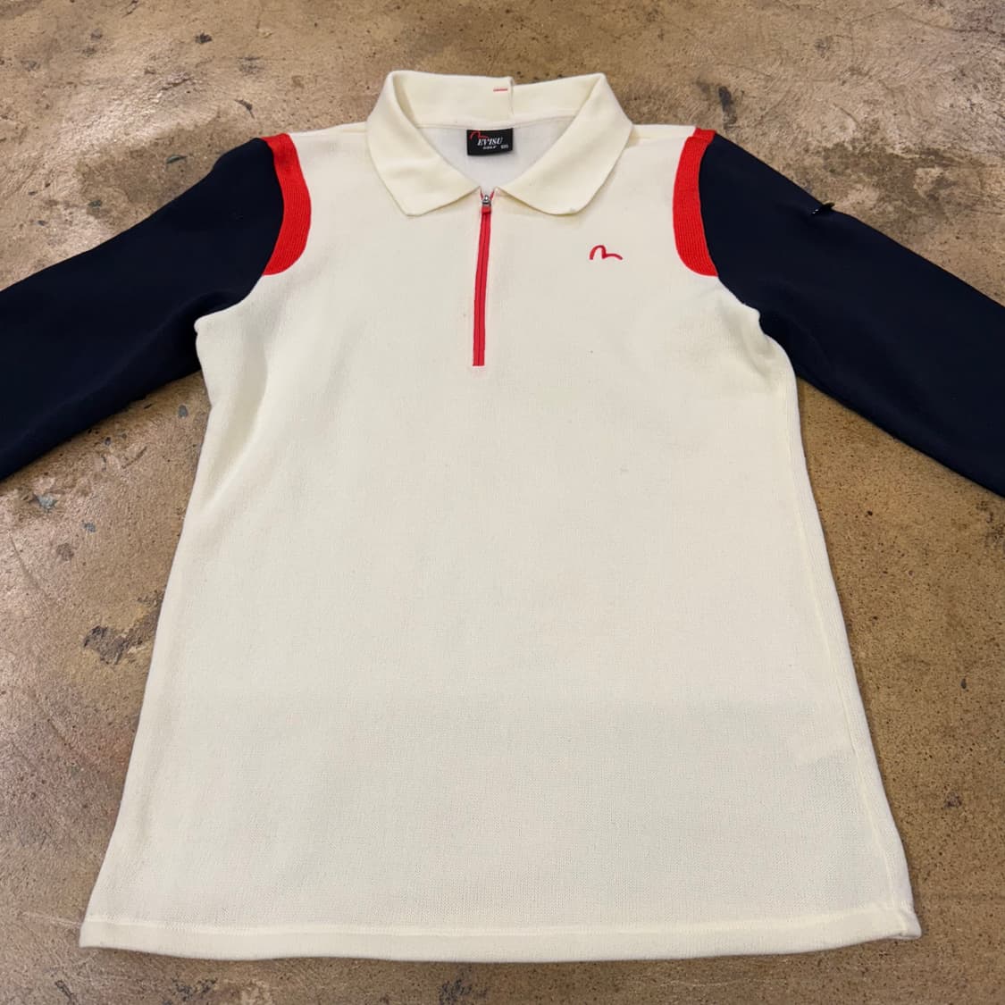 [정품/105] EVISU 에비수 배색 긴팔 폴로티 b17 상품이미지3