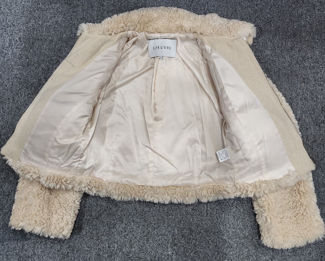 루에브르 페이크 퍼 자켓 집업 자켓 F 상품이미지3