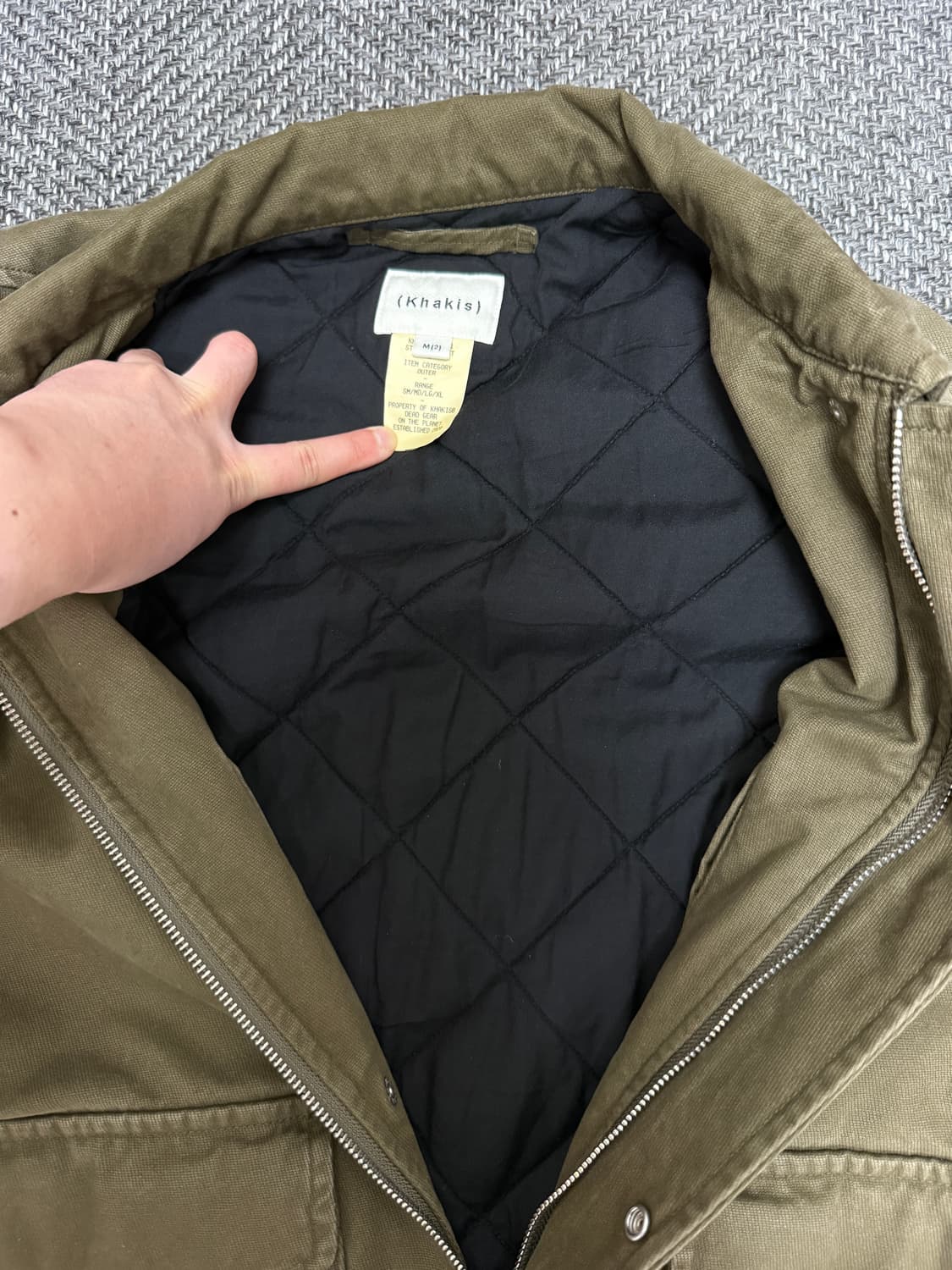 카키스 스테이션 자켓 브라운 - 남자 m사이즈 상품이미지5