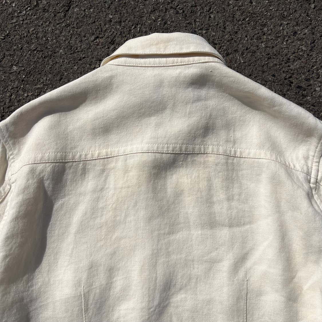 요지 야마모토 2011AW 언밸런스 린넨 자켓 상품이미지8