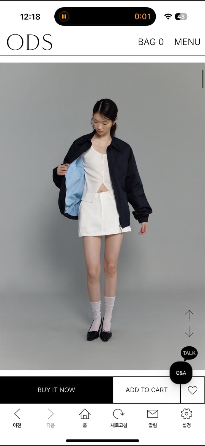 ODS  Core Blouson Jacket (Midnight navy) 상품이미지4