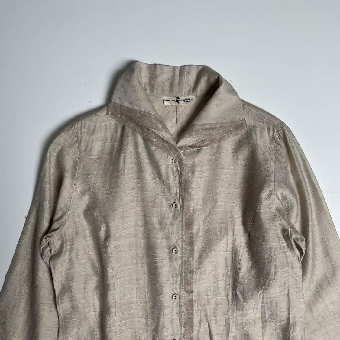 히로코 코시노 꽃 자수 레이온 블렌드 자켓 상품이미지2