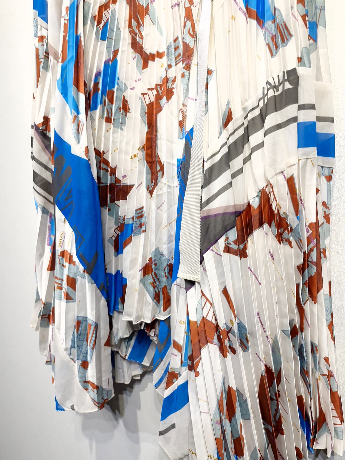 한섬타임 TIME 패턴 플리츠 스커트_호칭64 상품이미지4