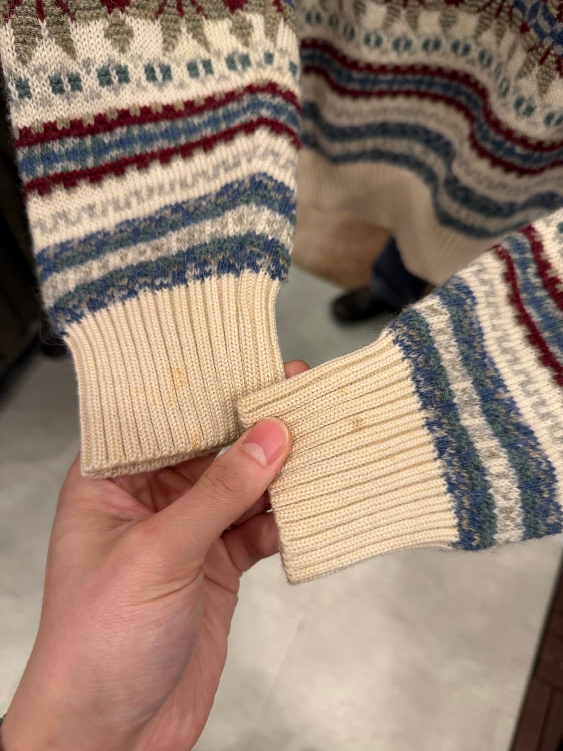 Vtg 빈티지 노르딕 울 니트 상품이미지6