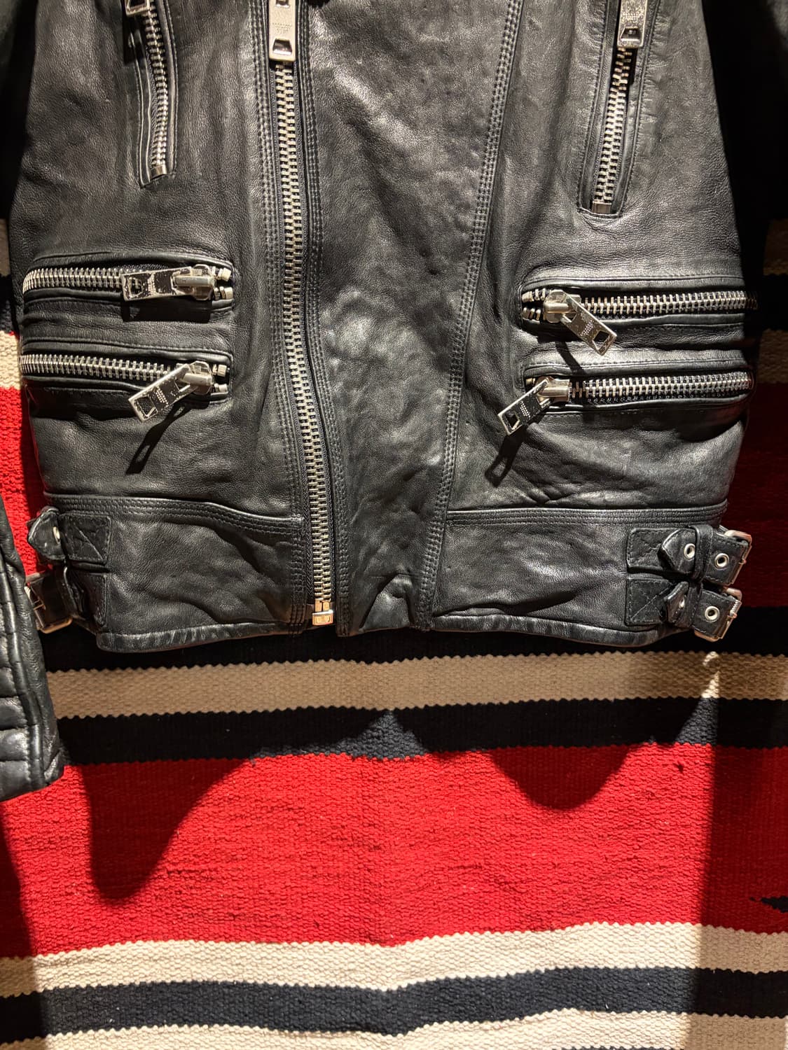 Italy sheep rider jacket / 양가죽 바이커자켓 상품이미지6