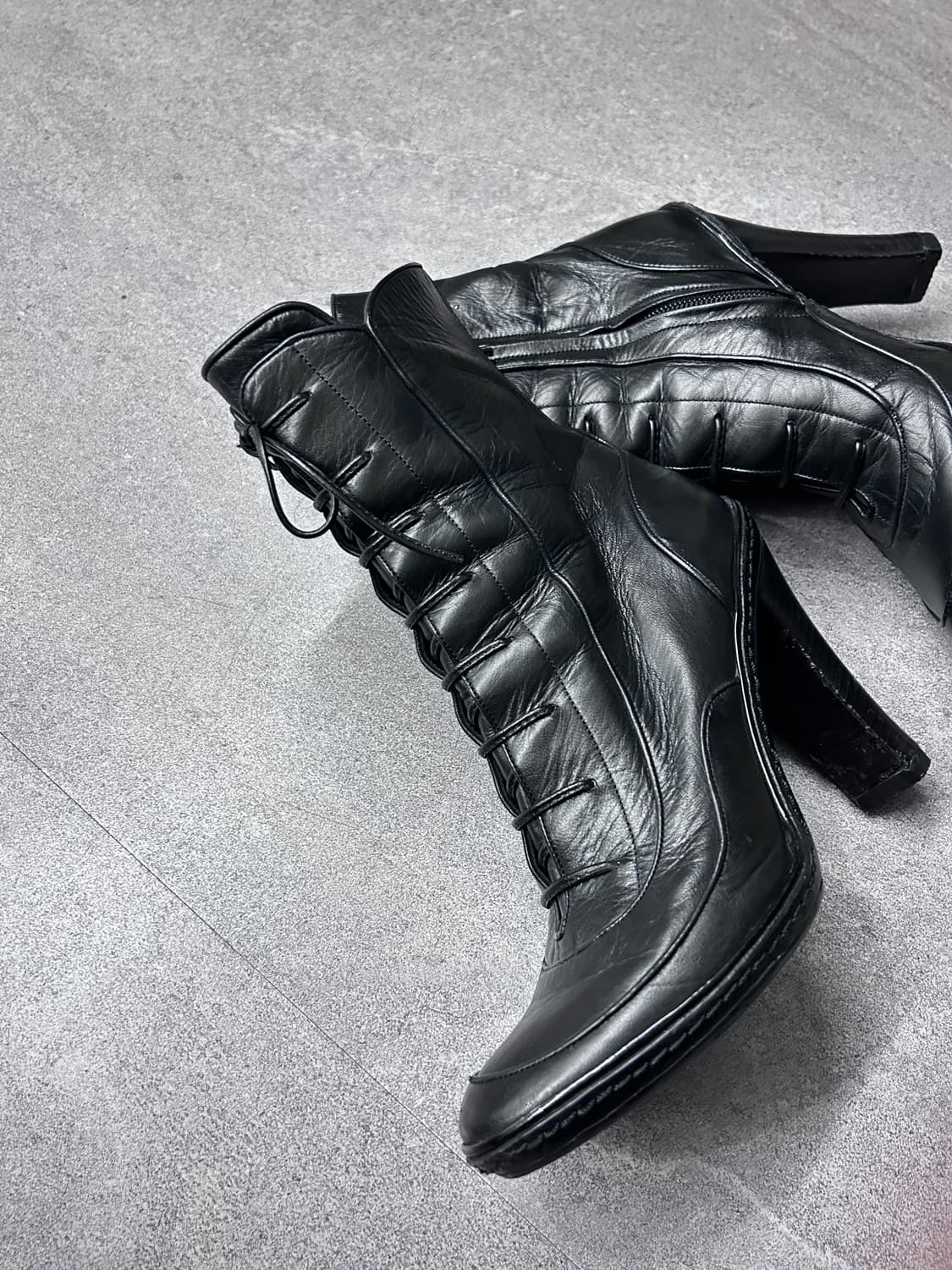 셀린느 레이스업 레더 부츠 상품이미지4