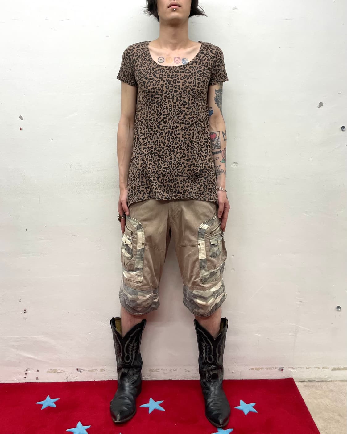 Leopard Asymmetric T-Shirt 상품이미지3