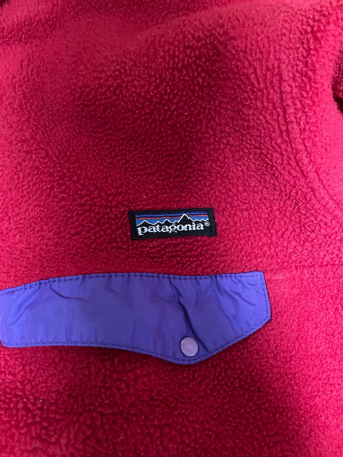 파타고니아 신칠라 made in usa 빈티지 레드 80s 90s 후리스 상품이미지3