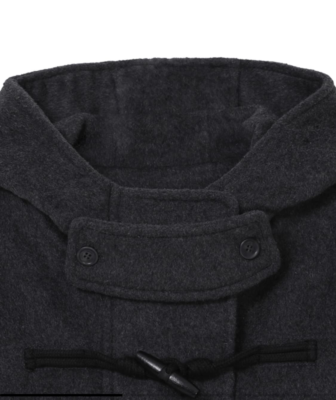 미세키서울 더블 후드 코트 차콜 상품이미지3