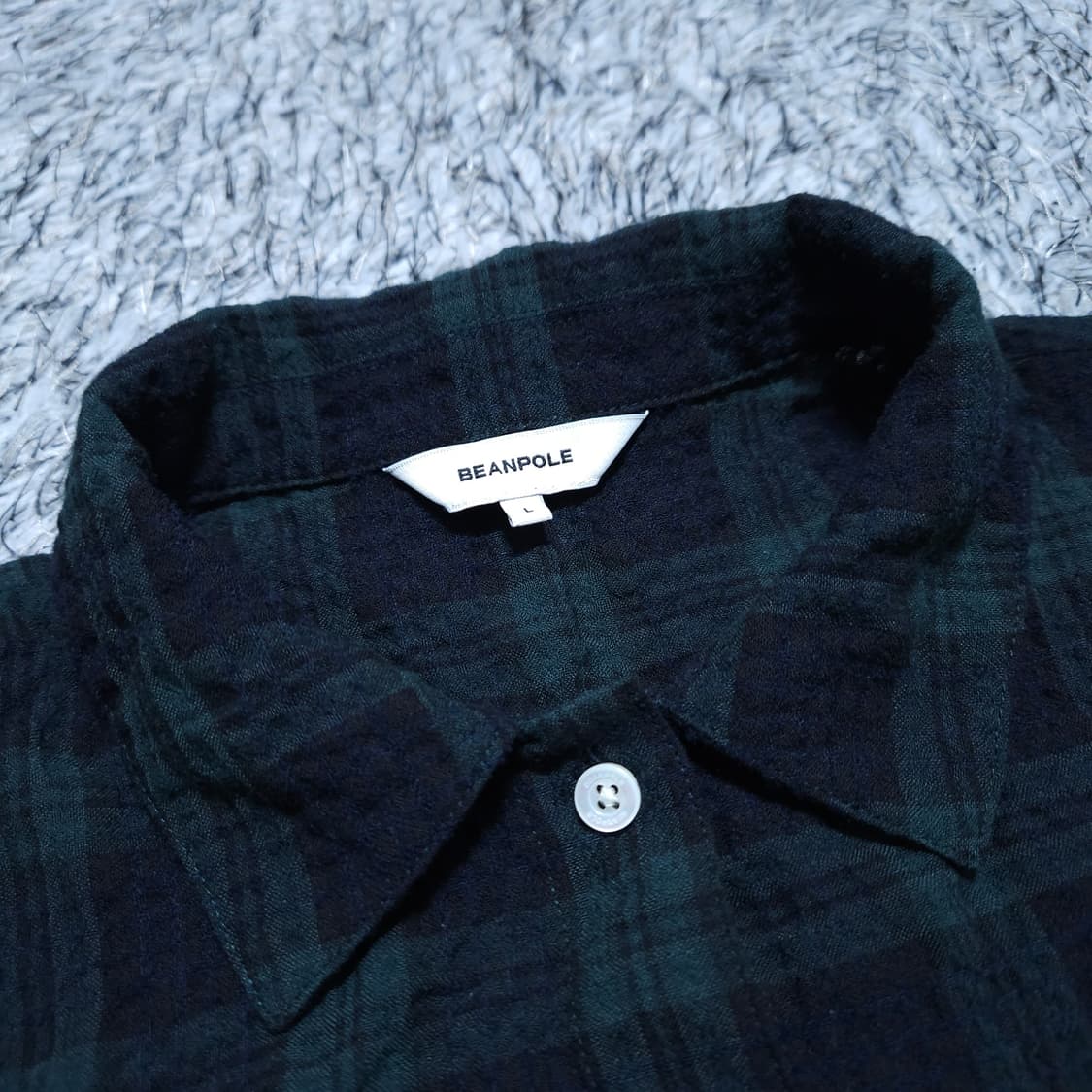 빈폴) L 여자 7부반팔 크롭셔츠 체크남방 / 왕눈이샵 상품이미지8