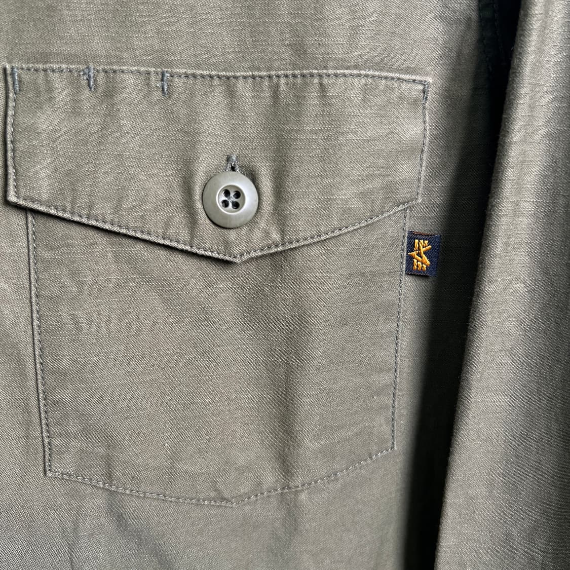 알파인더스트리 카키 유틸리티 셔츠 자켓 L 상품이미지8