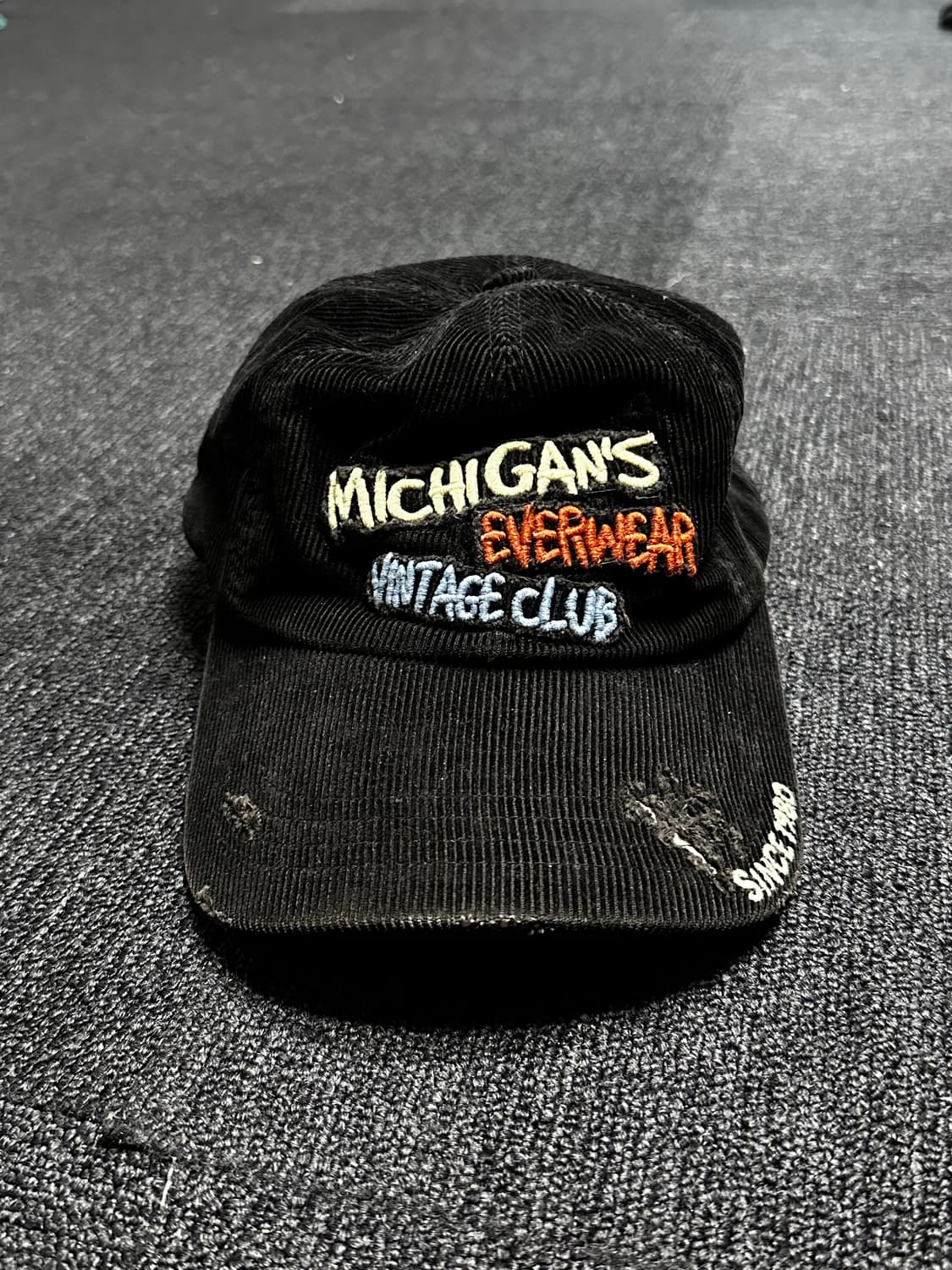 미시간  코듀로이 데미지 캠프캡 상품이미지1