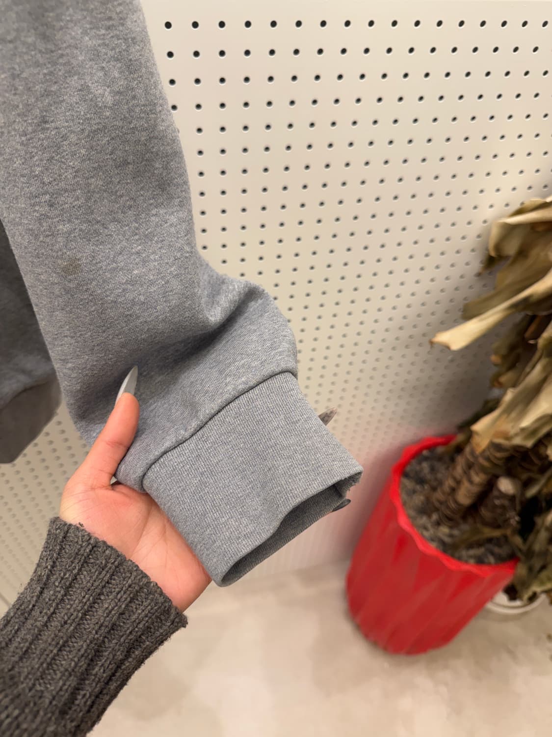 리바이스 빅로고 그레이 스웻 후드집업 U666 상품이미지4