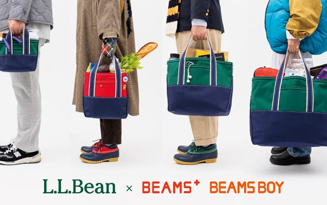 [L] 엘엘빈 L.L.Bean 빔즈 콜라보 토트백 L사이즈 상품이미지1