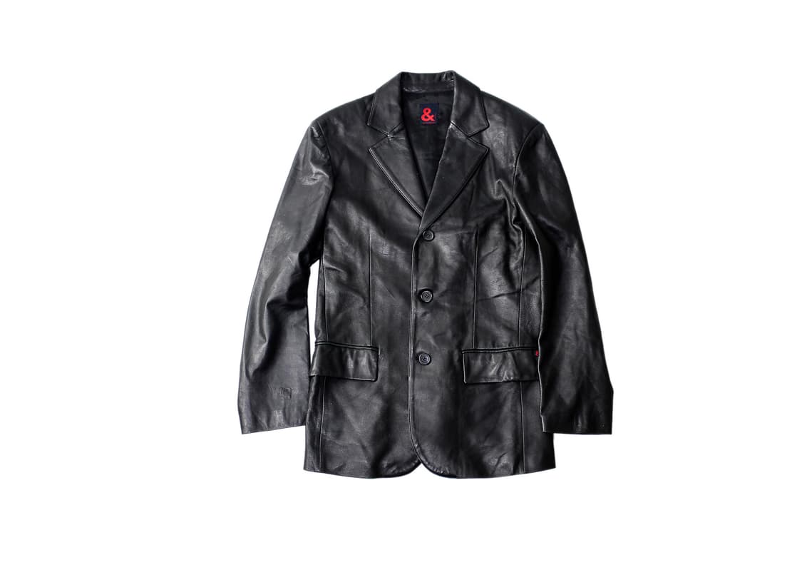 2000s Dolce & Gabbana 돌체앤가바나 램스킨 레더 블레이저 상품이미지1