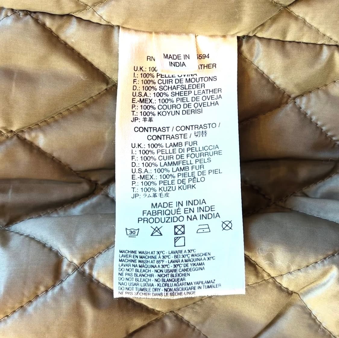 디젤 셰르파 더블 레더자켓 상품이미지10