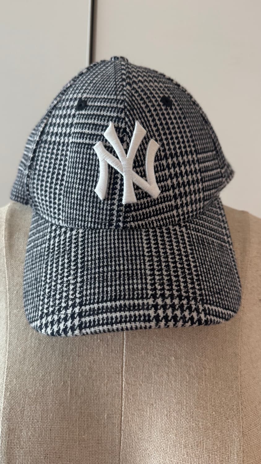 뉴에라 NY 양키스 체크 볼캡 9FORTY 울 모자 볼캡 상품이미지1