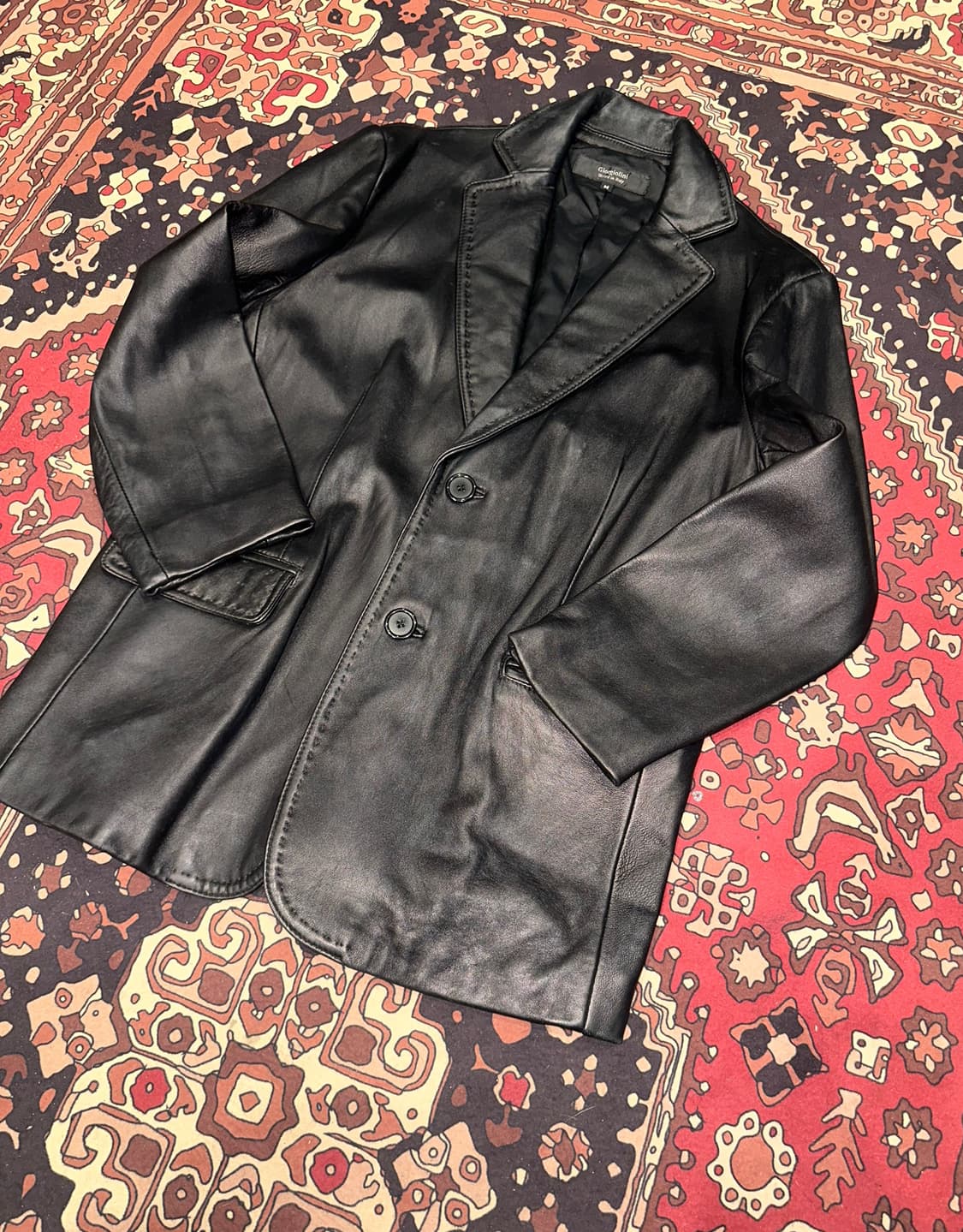 ( M-L ) 가죽자켓 레더자켓 가죽마이 양가죽마이 블레이저 블레이져 상품이미지2