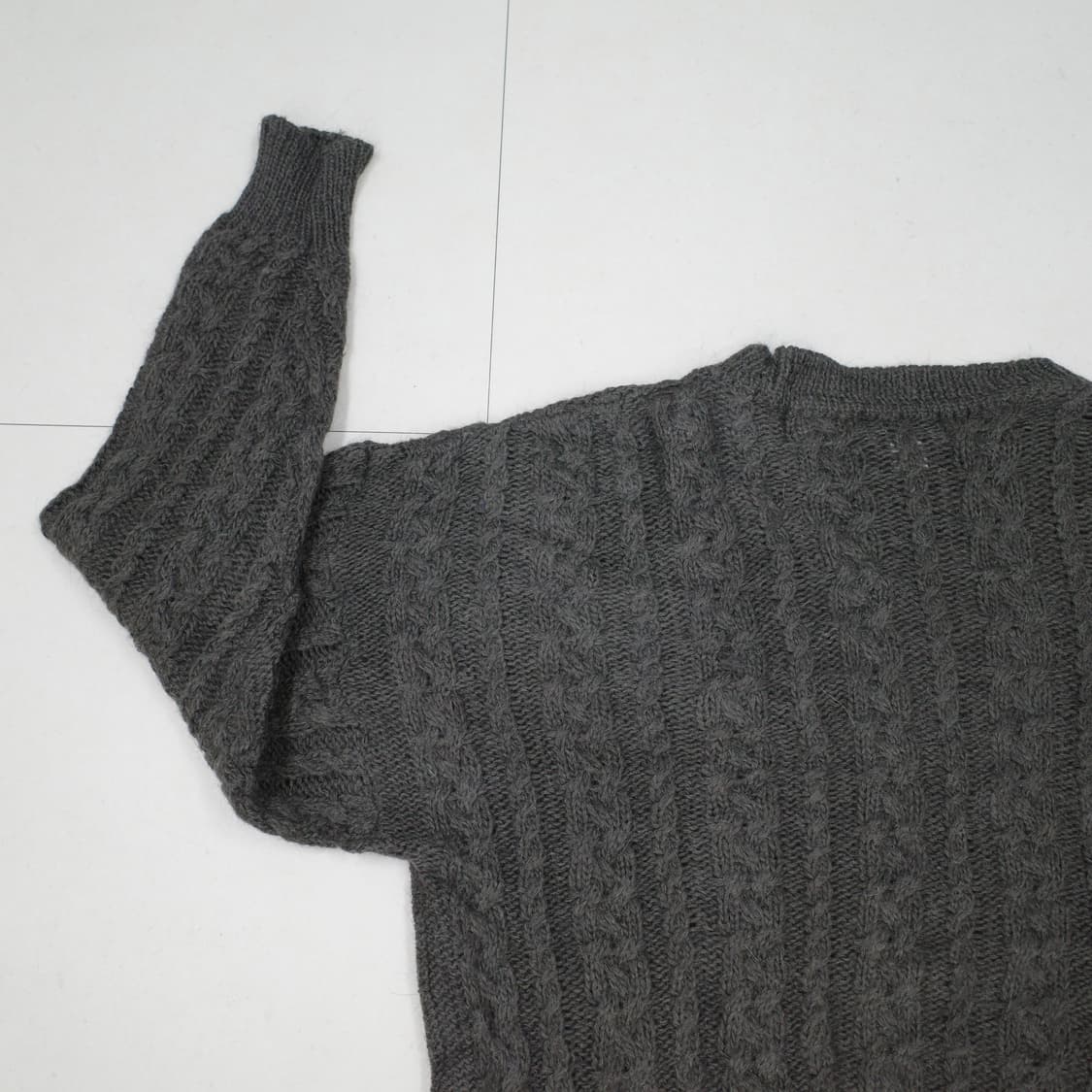 90s 팀버랜드 울 알파카 케이블 니트 XL MADE IN ITALY  상품이미지7