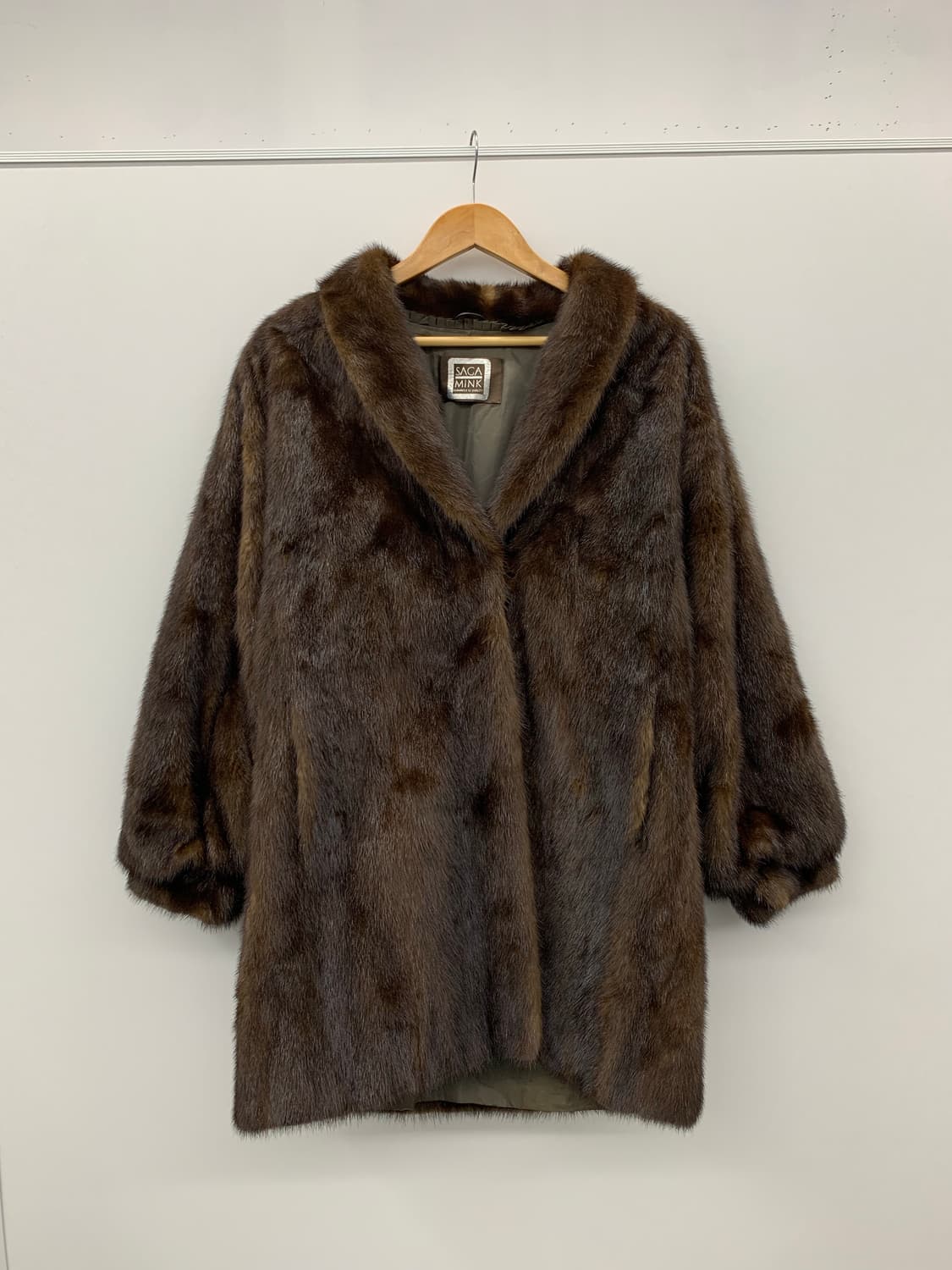 사가 밍크 테디 브라운 코트 상품이미지3
