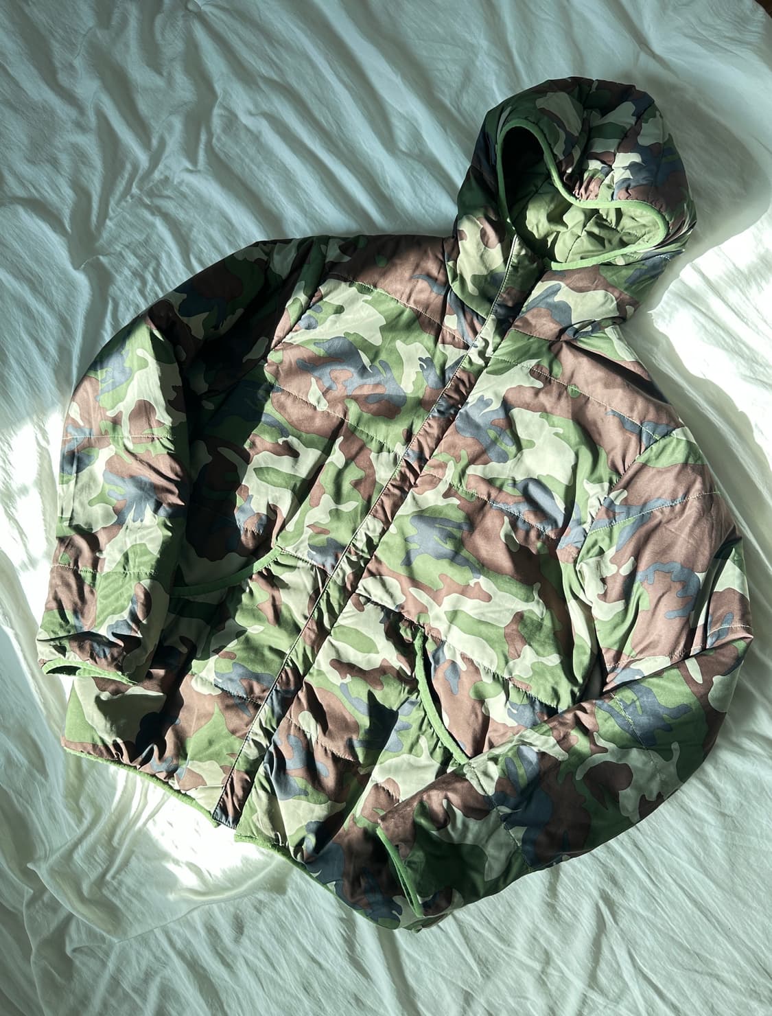 00s 스투시 카모 리버서블 패딩 자켓 상품이미지3