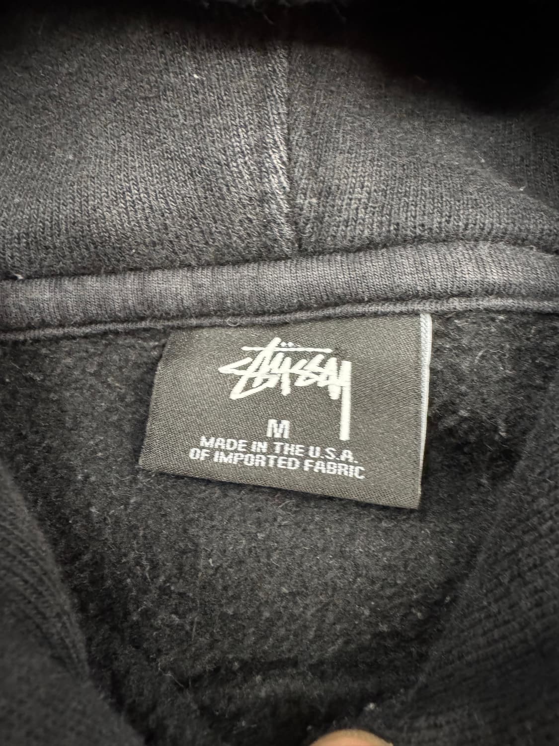 M)USA 스투시 빈티지 월드투어 프린팅 블랙 후디 상품이미지3