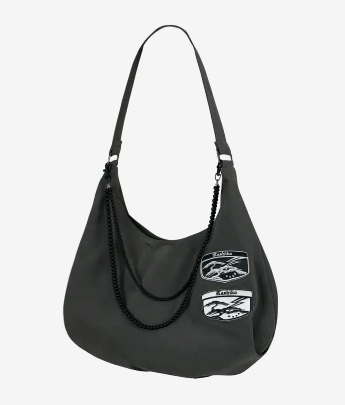 Kashiko Ball Chain Bag Charcoal (카시코 숄더배 상품이미지1
