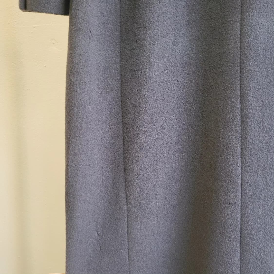 Roga 울캐시미어 차콜블루 여성 롱코트 상품이미지9