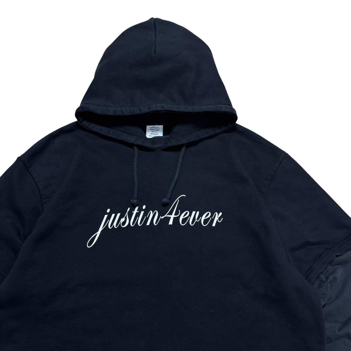 베트멍 17AW 저스틴포에버 레이어드 후드티 상품이미지2