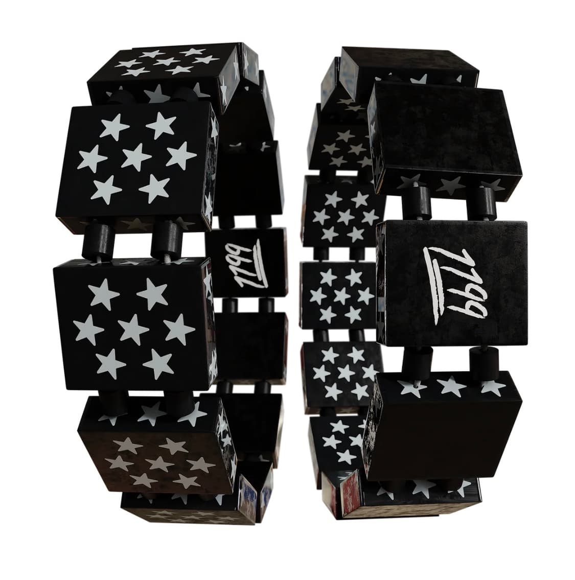 Bazo1199 White on Black Stars 상품이미지1