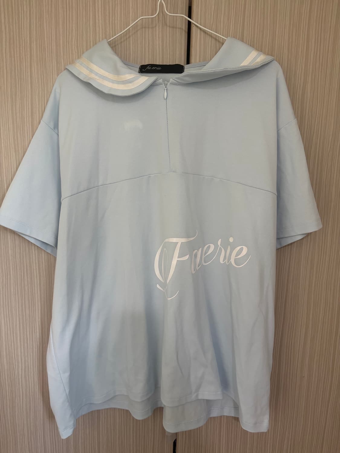 샵페어리 세일러 메쉬 루즈탑 원희착용 상품이미지2