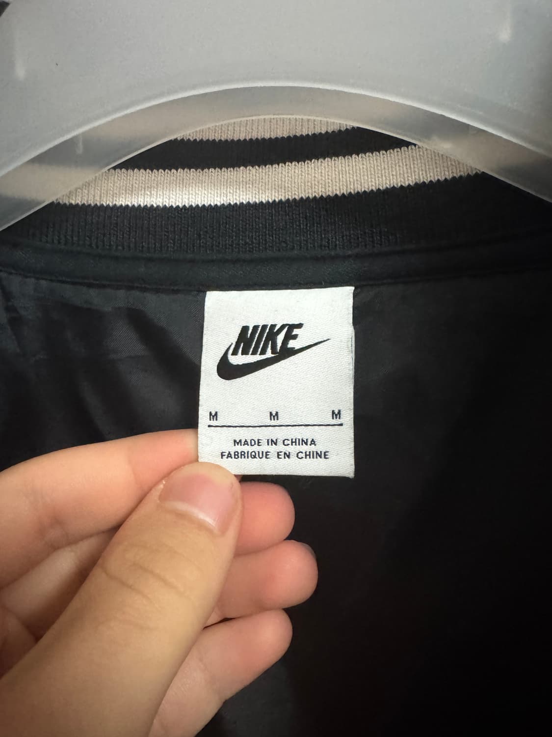 나이키 NSW 어센틱 바시티 재킷 블랙(m) 상품이미지4