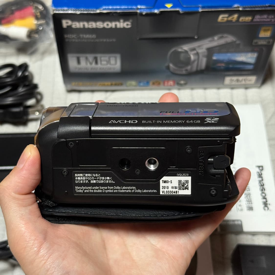 풀박스 미품 Panasonic HDC-TM60 파나소닉 빈티지캠코더 디카 상품이미지6
