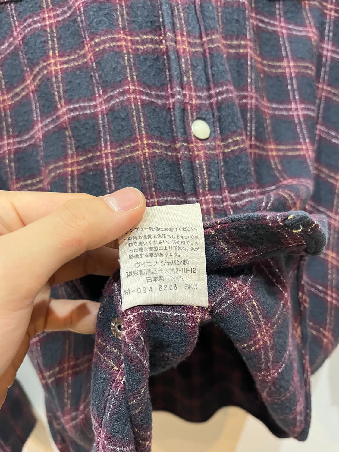 랭글러 웨스턴 플란넬 셔츠 우먼즈 Made in JAPAN  상품이미지7