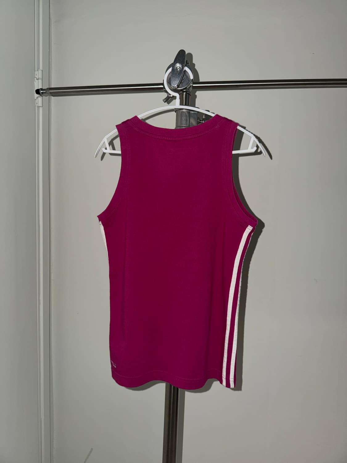 일본빈티지 아디다스 핫핑크 슬리브리스 상품이미지5