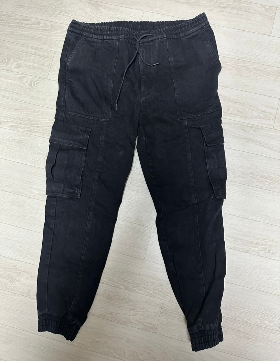 준지 블랙카고 조거팬츠 50 상품이미지1