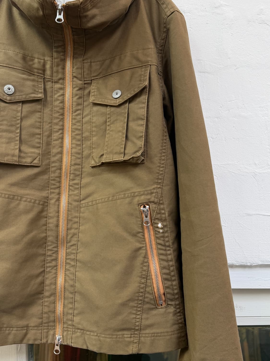 Purple&Yellow 후드 내장 필드자켓 M 상품이미지2