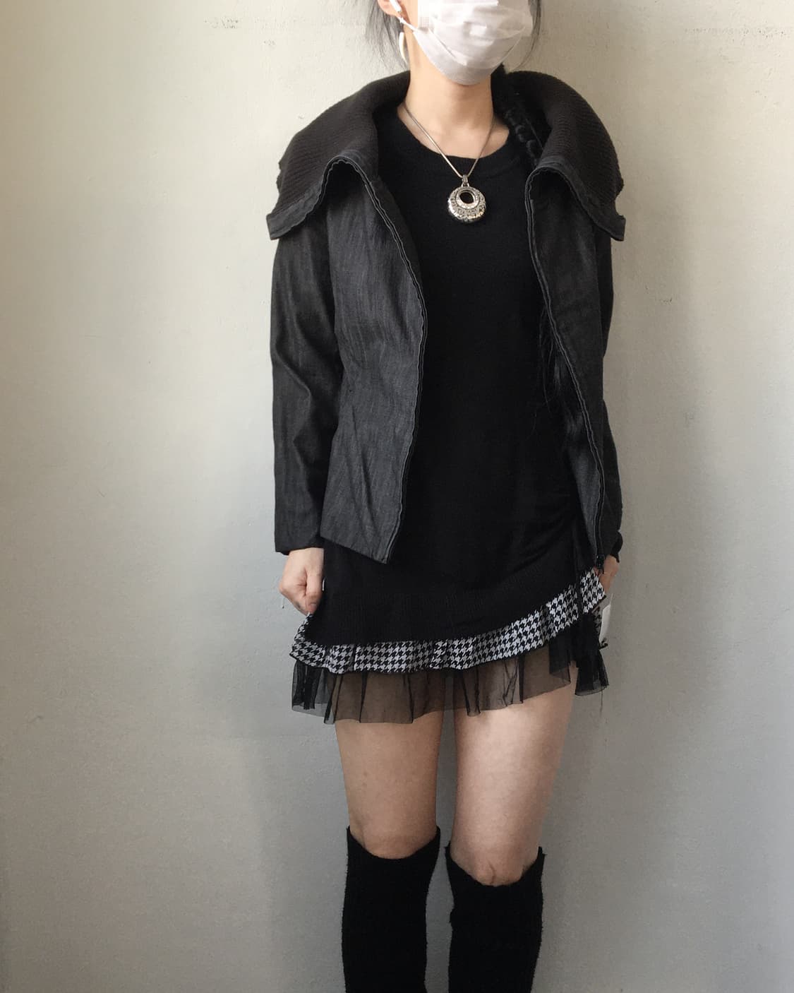 Drape neck point jacket 상품이미지7