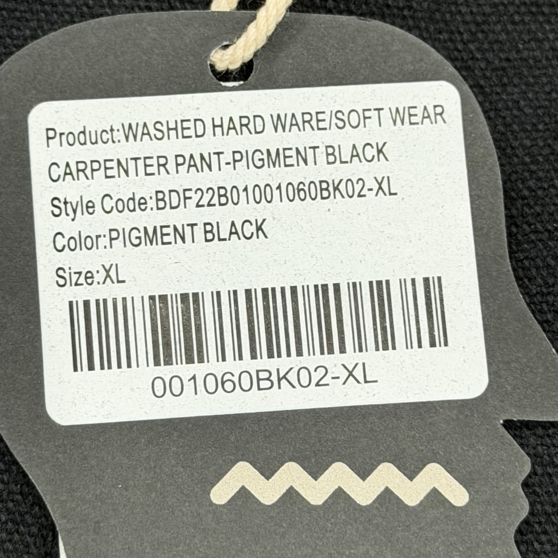 브레인데드 블랙 워시드 카펜터 트라우저 팬츠 바지 XL 상품이미지7