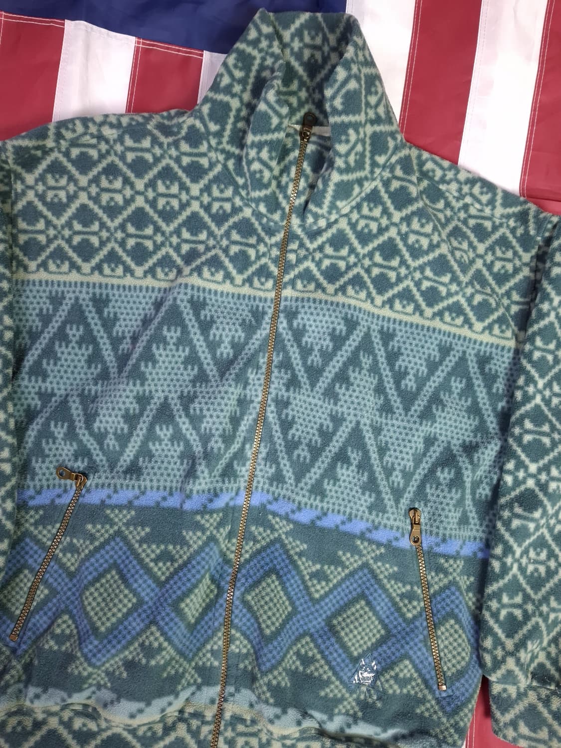 90's 빈티지 CAMP 노르딕 후리스 자켓 상품이미지5